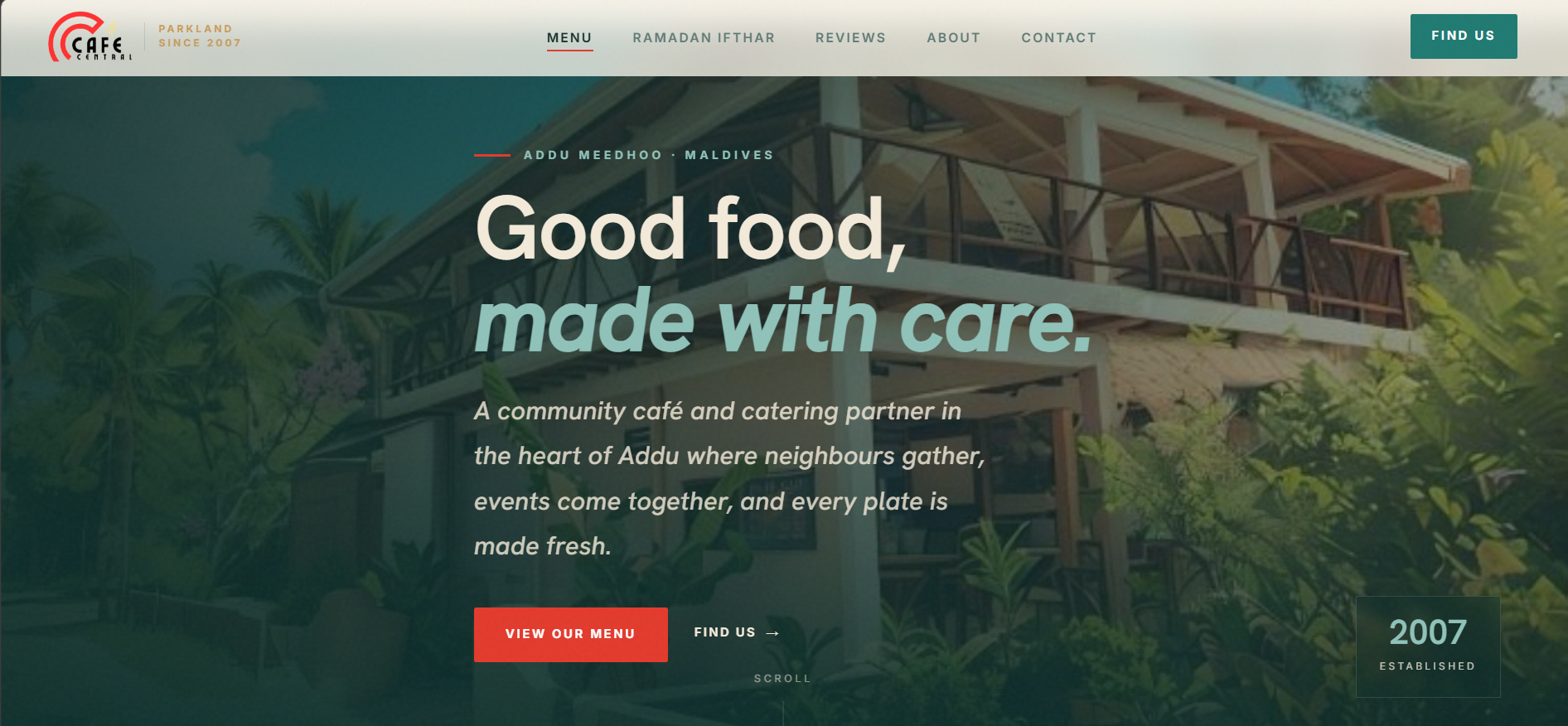 Locus Maldives — Cafe Central homepage